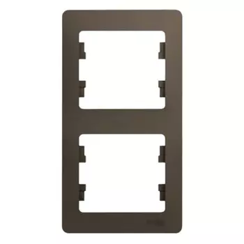 Рамка Systeme Electric Glossa двухместная шоколад (GSL000806)