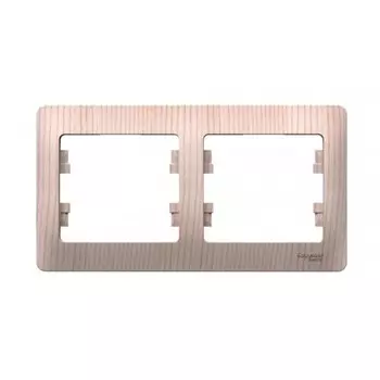 Рамка Systeme Electric Glossa двухместная сосна (SE GSL001502)