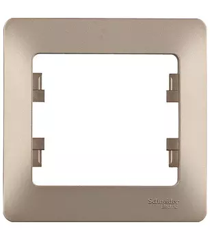 Рамка Systeme Electric Glossa oдноместная титан (GSL000401)