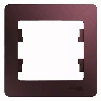 Рамка Systeme Electric Glossa одноместная баклажановая (GSL001101)