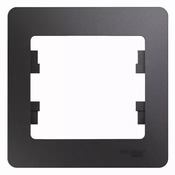 Рамка Systeme Electric Glossa одноместная графит (GSL001301)
