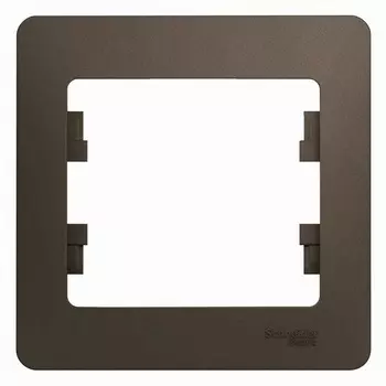 Рамка Systeme Electric Glossa одноместная шоколад (GSL000801)