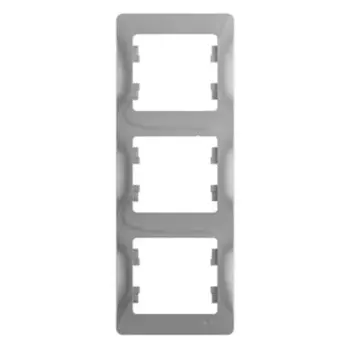 Рамка Systeme Electric Glossa трехместная алюминий (GSL000307)