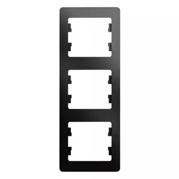 Рамка Systeme Electric Glossa трехместная антрацит (GSL000707)