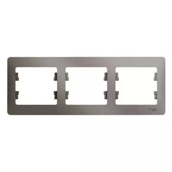 Рамка Systeme Electric Glossa трехместная платина (GSL001203)