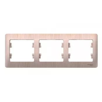 Рамка Systeme Electric Glossa трехместная сосна (SE GSL001503)