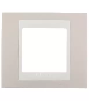 Рамка Systeme Electric Unica MGU6.002.567 одноместная горизонтальная песчаная под бежевый механизм