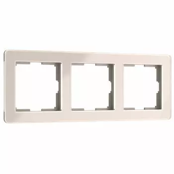 Рамка Werkel Acrylic трехместная айвори (a060539)