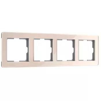 Рамка Werkel Acrylic четырехместная айвори (a062134)