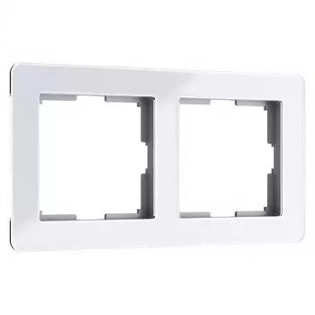 Рамка Werkel Acrylic двухместная белая (a059314)