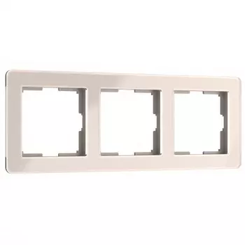 Рамка Werkel Acrylic трехместная айвори (a060539)