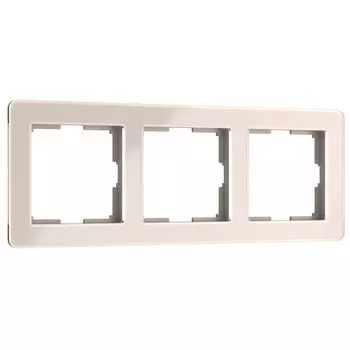 Рамка Werkel Acrylic трехместная айвори (a060539)