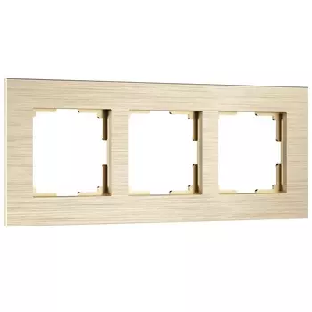 Рамка Werkel AluMax трехместная шампань (a066335)