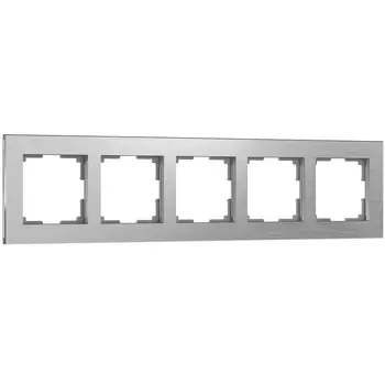 Рамка Werkel Aluminium (a050961) пятиместная универсальная алюминий IP20