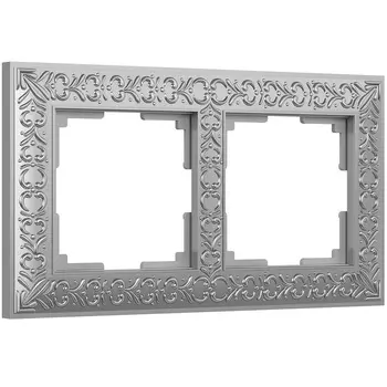 Рамка Werkel Antik двухместная хром матовый (a046426)