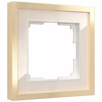 Рамка Werkel Baguette одноместная айвори/латунь (a060233)
