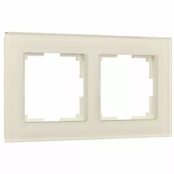 Рамка Werkel Favorit двухместная молочная (a058814)