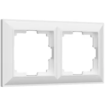 Рамка Werkel Fiore двухместная белая (a051028)
