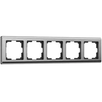 Рамка Werkel Metallic (a050999) пятиместная универсальная никель глянцевый IP20