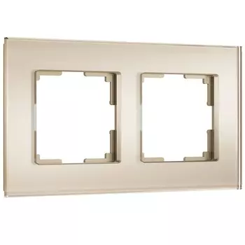 Рамка Werkel Senso двухместная шампань (a064577)