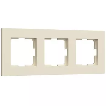Рамка Werkel Slab трехместная айвори матовая (a062808)