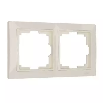 Рамка Werkel Snabb Basic двухместная слоновая кость (a051307)