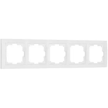 Рамка Werkel Snabb Basic пятиместная белая (a051300)