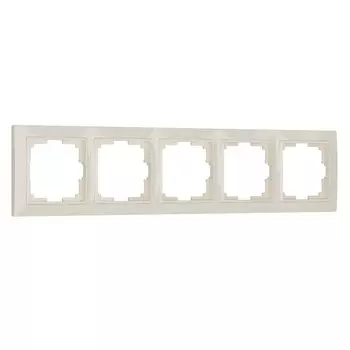 Рамка Werkel Snabb Basic пятиместная слоновая кость (a051292)