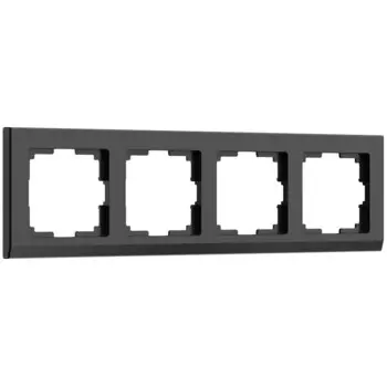 Рамка Werkel Stark четырехместная черная (a050913)