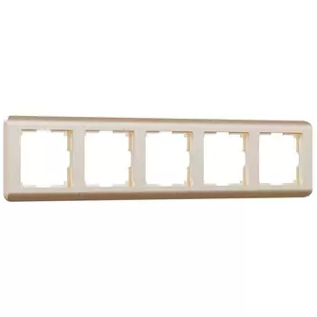 Рамка Werkel Stream пятиместная шампань (a051269)