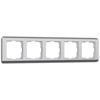 Рамка Werkel Stream пятиместная серебряная (a051272)