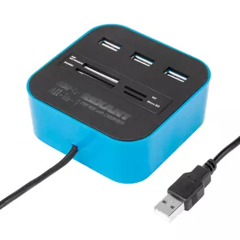 Разветвитель USB 2.0 Rexant на 3 порта (18-4121)