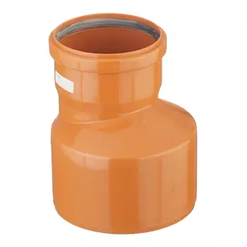 Переходник Valfex d160х110 мм пластиковый эксцентрический для наружной канализации