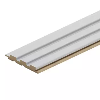 Реечная панель МДФ белая 2700х119х16 мм Stella 0,32 кв.м