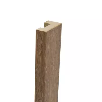 Рейка торцевая МДФ 40х22х2750 мм дуб светлый