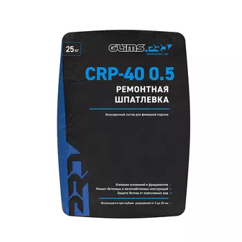 Ремонтная шпатлевка Glims Pro CRP-40 0,5 финишная 25 кг