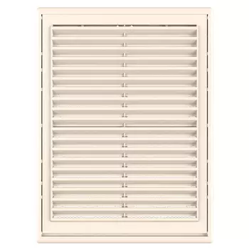 Решетка вентиляционная пластиковая приточно-вытяжная НашВент 180х251 мм с сеткой слоновая кость