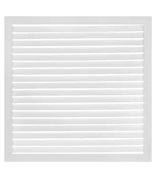 Решетка вентиляционная ПВХ Era ПР 600х600 мм белая