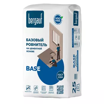 Ровнитель (стяжка пола) первичный Bergauf Base 25 кг