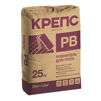 Ровнитель (стяжка пола) первичный Крепс РВ 25 кг