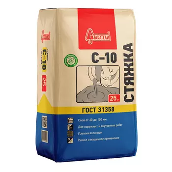 Ровнитель (стяжка пола) первичный Старатели С-10 армированный 25 кг