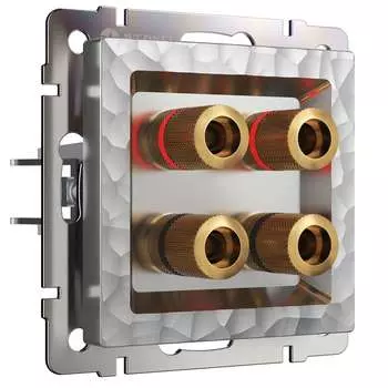 Розетка акустическая Werkel встраиваемая серебряная (a052067)