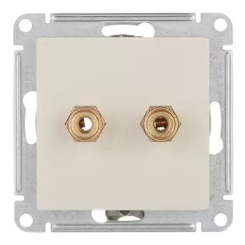 Розетка аудио Systeme Electric AtlasDesign встраиваемая бежевая (ATN000287)