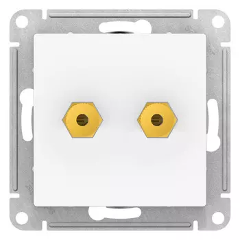 Розетка аудио Systeme Electric AtlasDesign встраиваемая лотос (ATN001387)