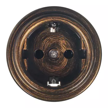 Розетка Bironi Лизетта накладная бронза ретро (B1-101-25)