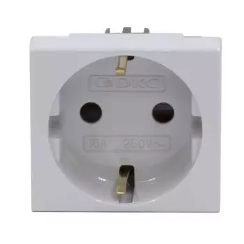 Розетка для кабель-канала DKC Viva серая со шторками 2 модуля (45025DIY)