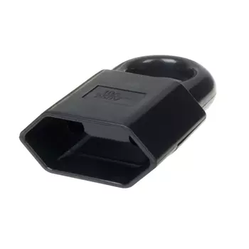 Розетка Dwi 10 А 230 В с кольцом черная (30461 6)