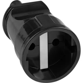 Розетка Dwi 16 А 230 В черная (24206 2)