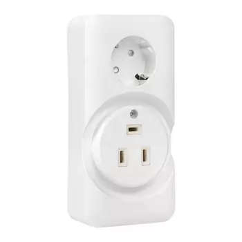 Розетка настенная двойная открытая установка с заземлением 2P+PE 32 А IP20 белая (AS-250-32/16-O)