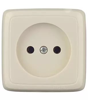 Розетка Hegel Alfa накладная слоновая кость (РА16-103-01)